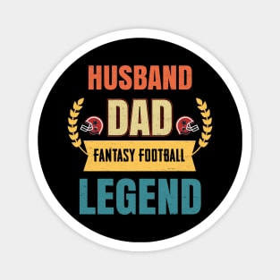 Husband Dad Fantasy Football Magnet